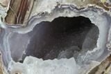 Crystal Filled Dugway Geode (Polished Half) #121713-1